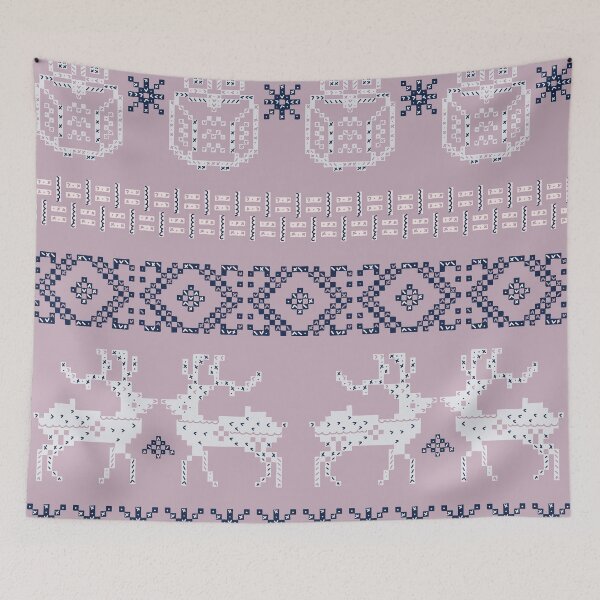 Aperçu de l'œuvre Scandi Knit Ornaments 5 créée et vendue par GrayCatGraphics.