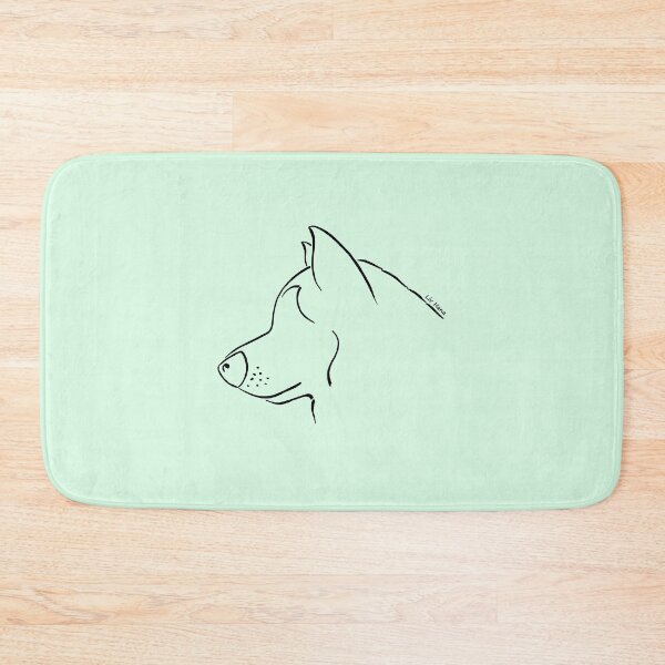 Item preview, Alaskan Malamute silhouette outline designed and sold by LivHana.