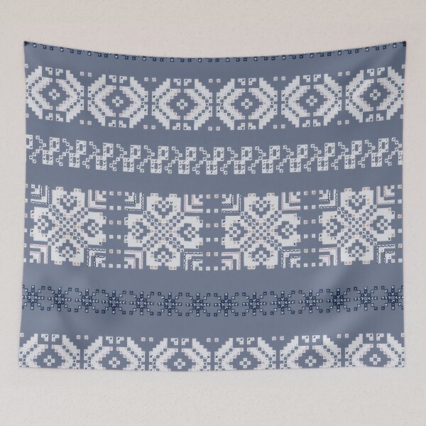 Aperçu de l'œuvre Scandi Knit Ornaments 4 créée et vendue par GrayCatGraphics.