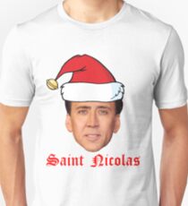 Saint Nicolas Cage Christmas Card Unisex T-Shirt