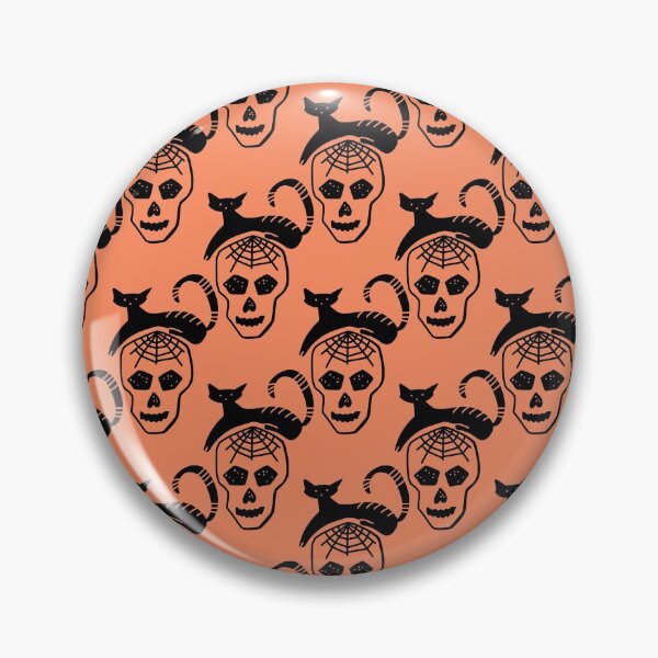 Item preview, Patrón espeluznante de Halloween 4 designed and sold by GrayCatGraphics.