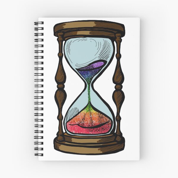 Item preview, RAINBOW HOURGLASS - Brown (White Background)  designed and sold by Sustainably Wylde.
