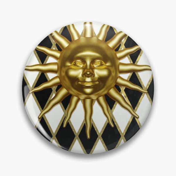 Item preview, Golden Sun - Black & Gold Diamonds designed and sold by PopAlien.