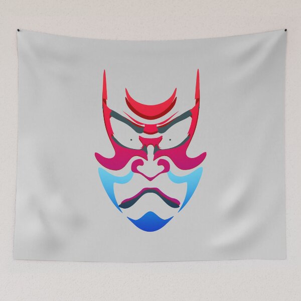 Item preview, Japanese kabuki mask designed and sold by Blacklinesw9.