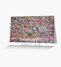 Gum Wall of Seattle # 5 Greeting Card