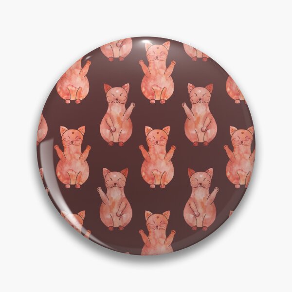 Item preview, Red Maneki neko pattern designed and sold by GrayCatGraphics.