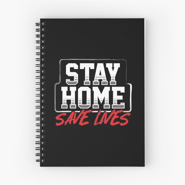 Item preview, Stay Home & Save Lives novelty quote design designed and sold by Gold Wings Tees.