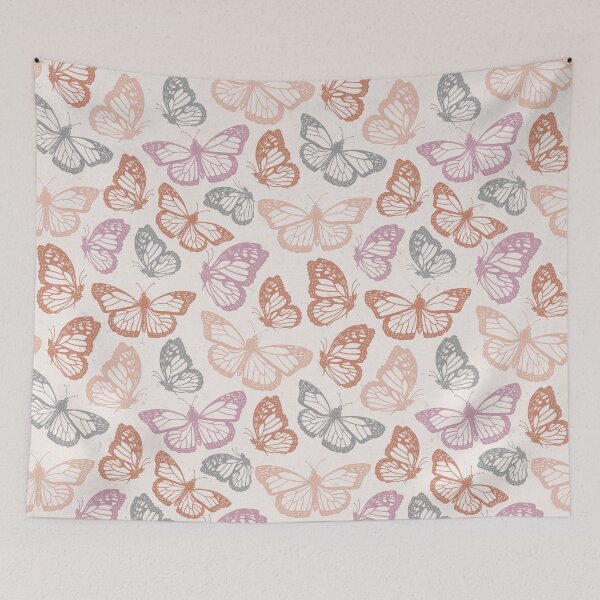 Item preview, Orange & Pink Butterfly Pattern designed and sold by Lauren Ullrich.