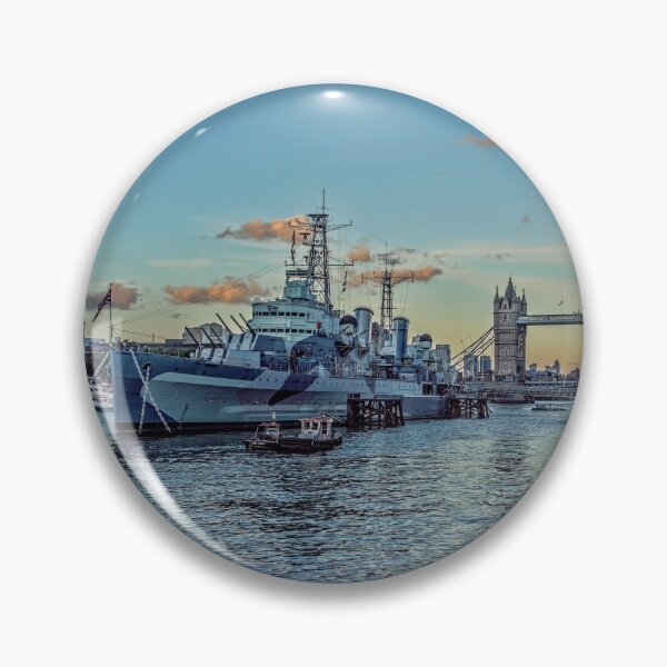 Item preview, #321 HMS Belfast and Tower bridge in London designed and sold by phutball.