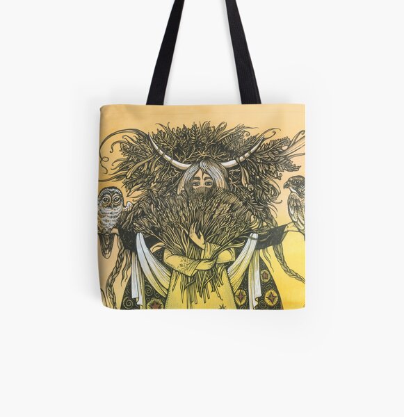 Wheat All Over Print Tote Bag