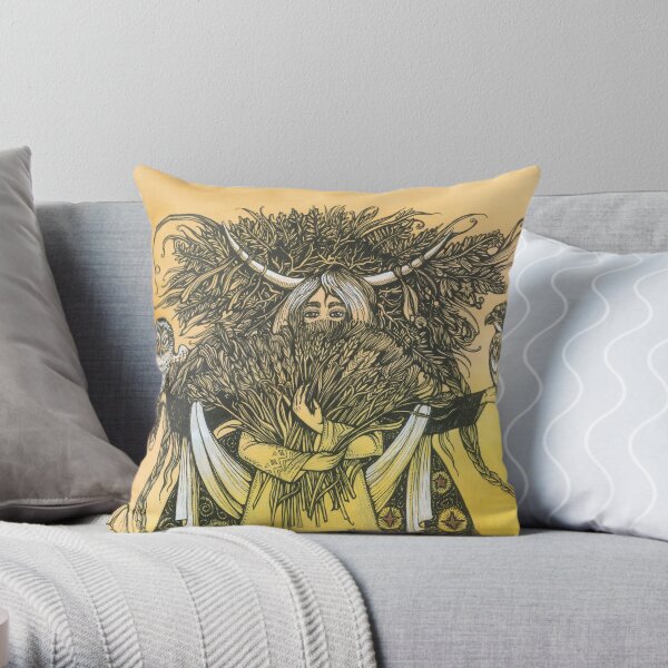 Wheat Throw Pillow