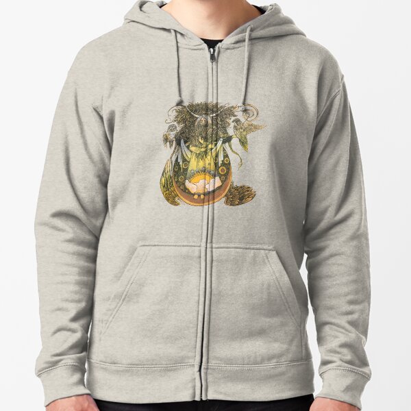 Wheat Zipped Hoodie