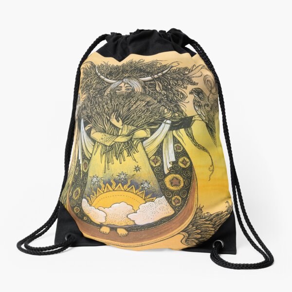 Wheat Drawstring Bag