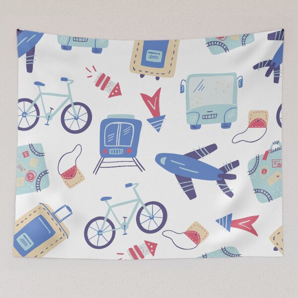 Item preview, Go Travel Pattern 1 designed and sold by GrayCatGraphics.