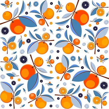 Artwork thumbnail, Spring Orange Pattern by lanolga