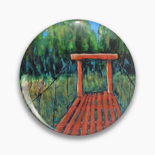 Item preview, Oil Painting - Red Bridge. Kamchatka, Russia 2011 designed and sold by Igor Pozdnyakov.