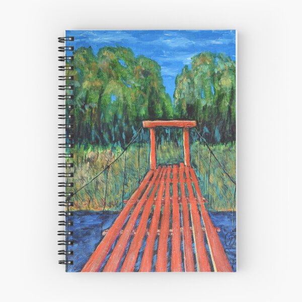 Item preview, Oil Painting - Red Bridge. Kamchatka, Russia 2011 designed and sold by Igor Pozdnyakov.