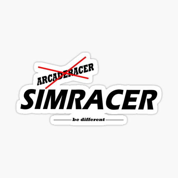 Simracer Simracing Virtual Racing Sticker