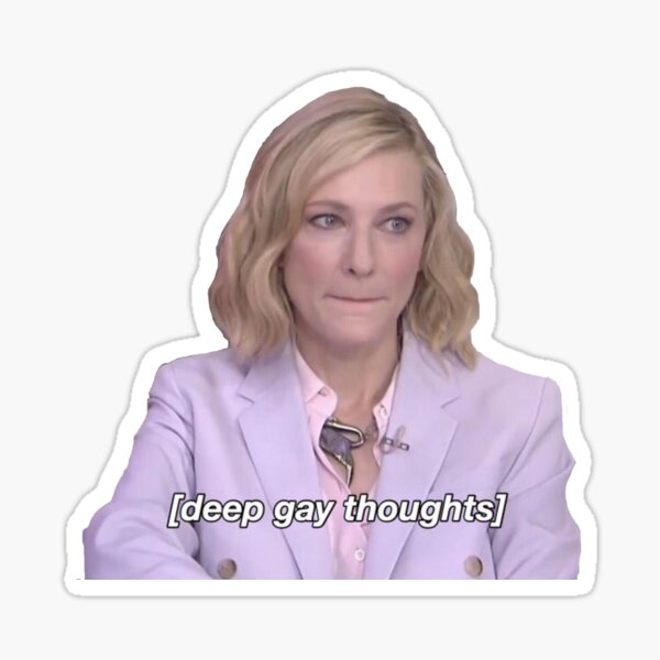 tiefe schwule Gedanken Sticker