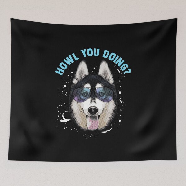 Item preview, Husky Dog Says: Howl You Doing designed and sold by friendlyspoon.