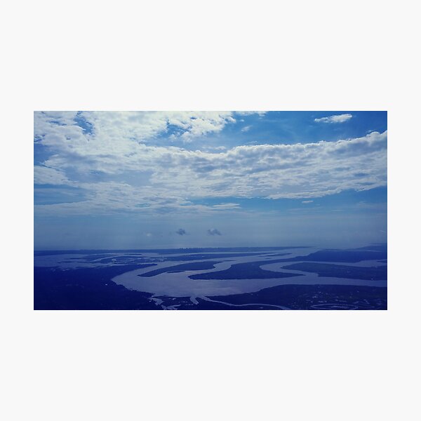Item preview, Blue Sky over Georgia Bayou designed and sold by debravalenti.