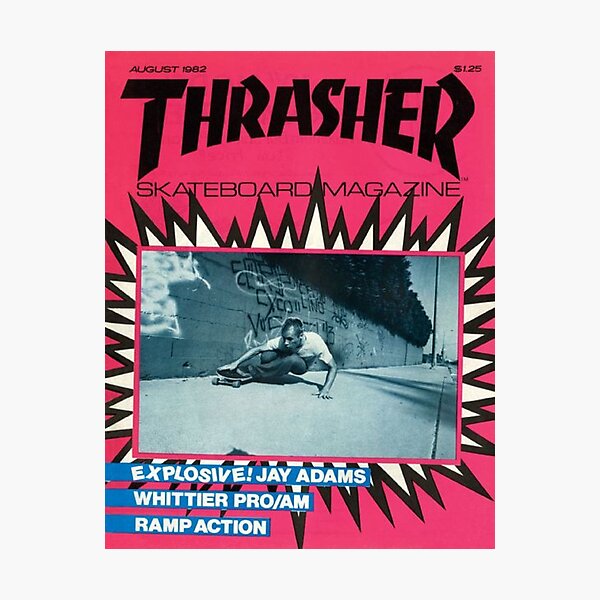 90s pink skate magazine aesthetic Photographic Print