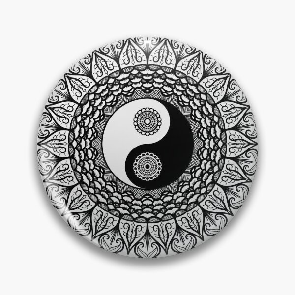 Item preview, Ying Yang Mandala designed and sold by SoloDesignArt.