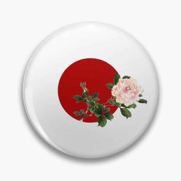 Item preview, Japanese Flag - Another Pink Rose designed and sold by weavernap.