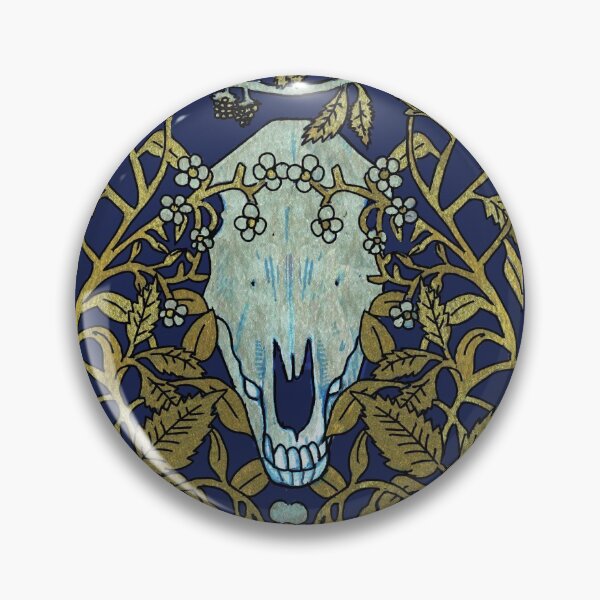 Item preview, Art Nouveau Mari Lwyd Book Cover Design designed and sold by skullsandsheets.