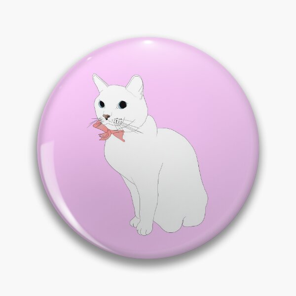 Item preview, White cat with bow designed and sold by Hitherto.