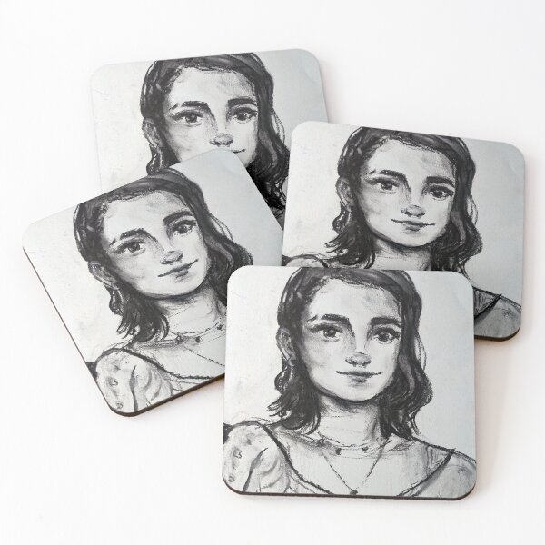 Item preview, Charcoal Girl Sketch designed and sold by Alex Larkin.