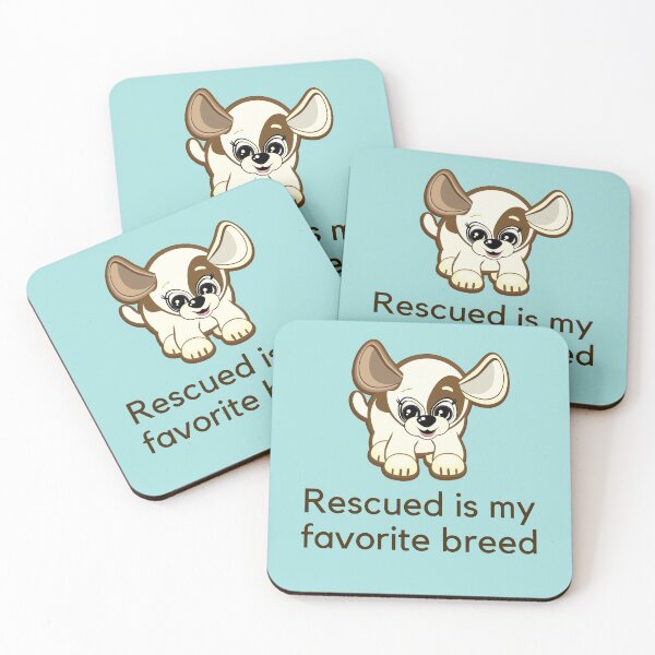 Item preview, Copy of Rescued is my favourite breed designed and sold by TheWhiteRhyno.