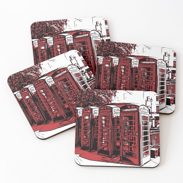 Item preview, 4 telephone boxes in London  designed and sold by eriksownphoto.