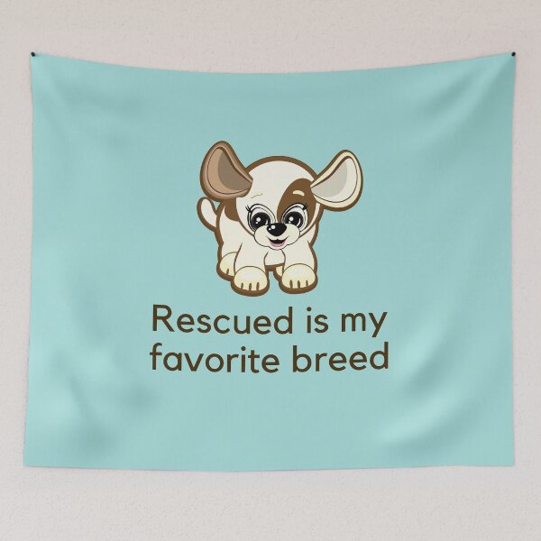 Item preview, Copy of Rescued is my favourite breed designed and sold by TheWhiteRhyno.