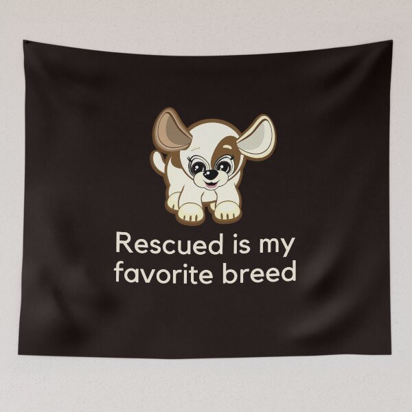 Item preview, Rescued is my favourite breed designed and sold by TheWhiteRhyno.