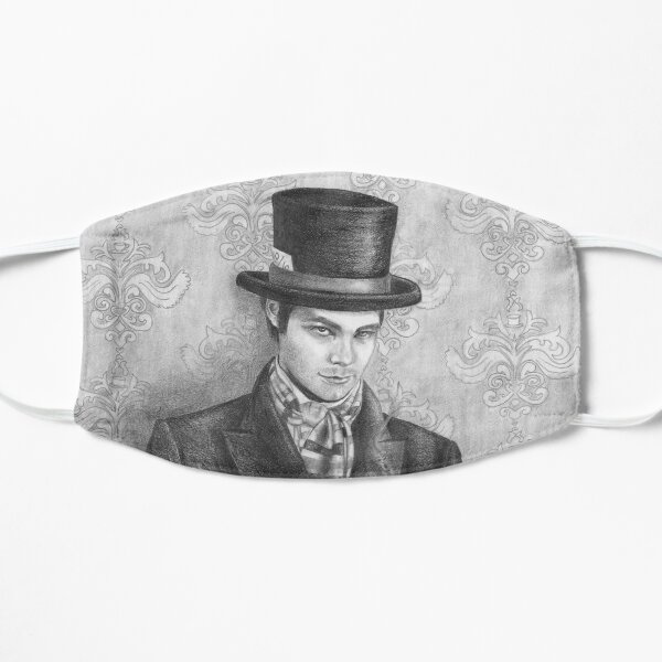 Mad Hatter Art Alice in Wonderland Art Fairy Tale Art Flat Mask