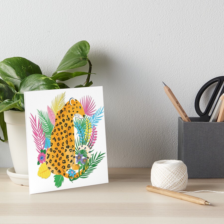Tropical Leopard Print with Guache texture Spiral Notebook for Sale by  Jess Hubbard