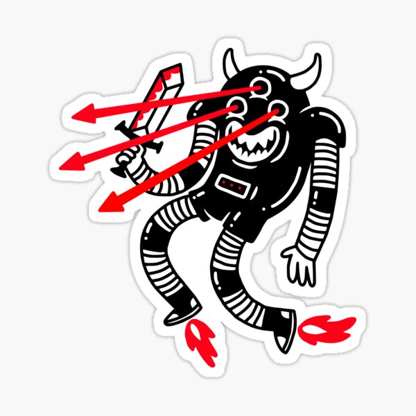 Killer robots are stupid Sticker