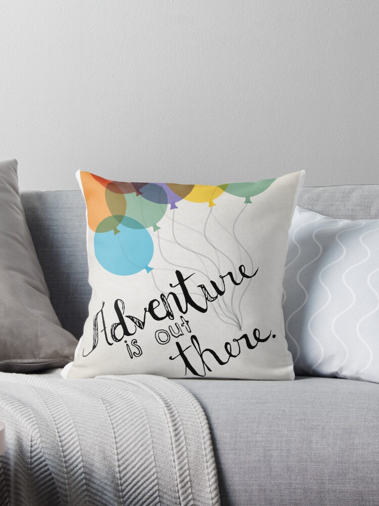 adventure throw pillow
