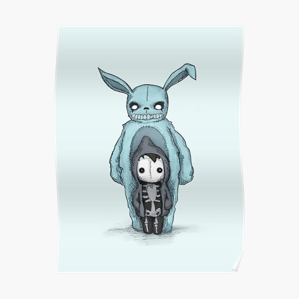 Plushie Boy & Bunny Poster
