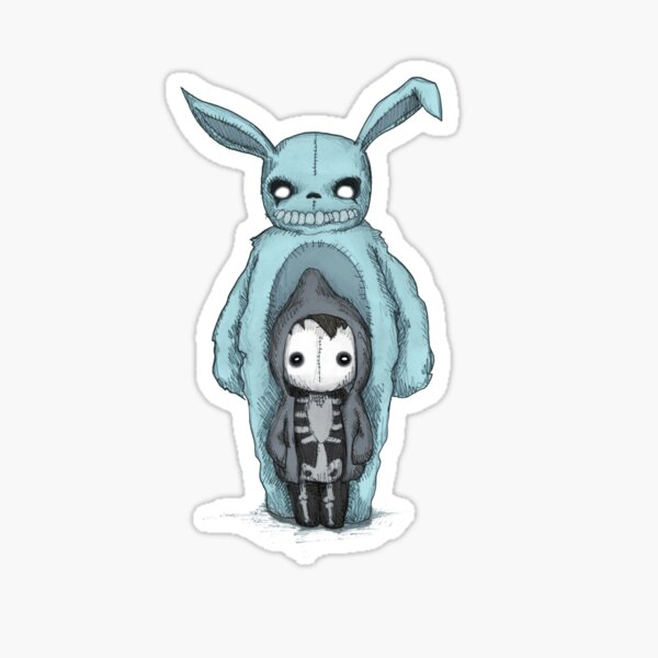 Plushie Boy & Bunny Sticker