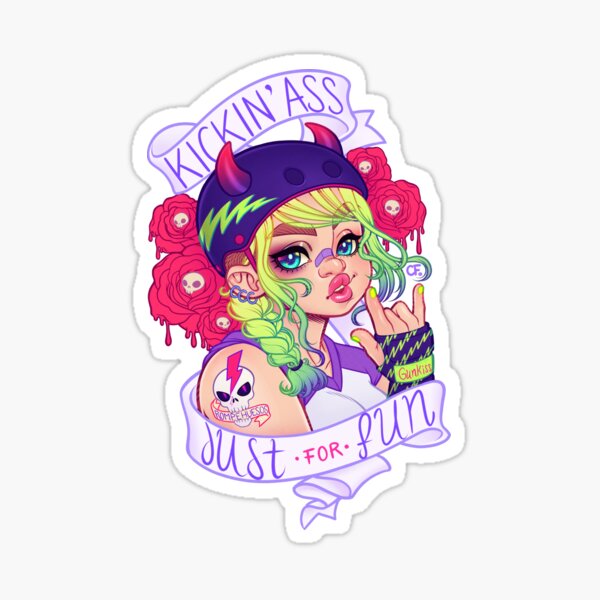 Kickin' Ass Just for Fun Sticker
