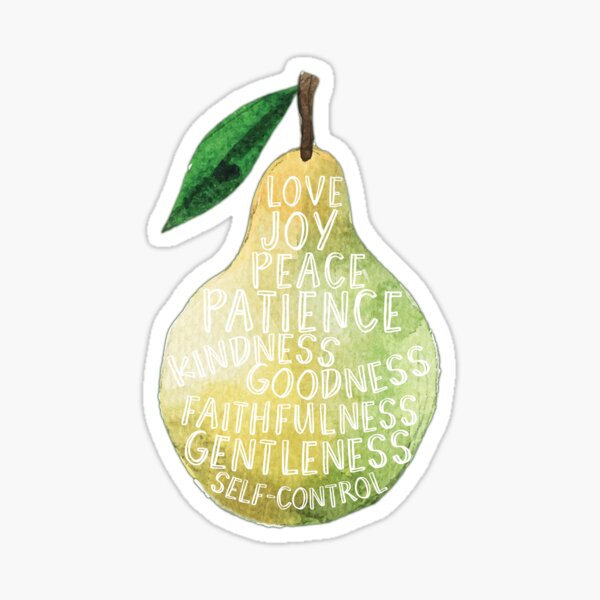 Item preview, Fruit of the spirit | pear | green watercolor designed and sold by SouthPrints.