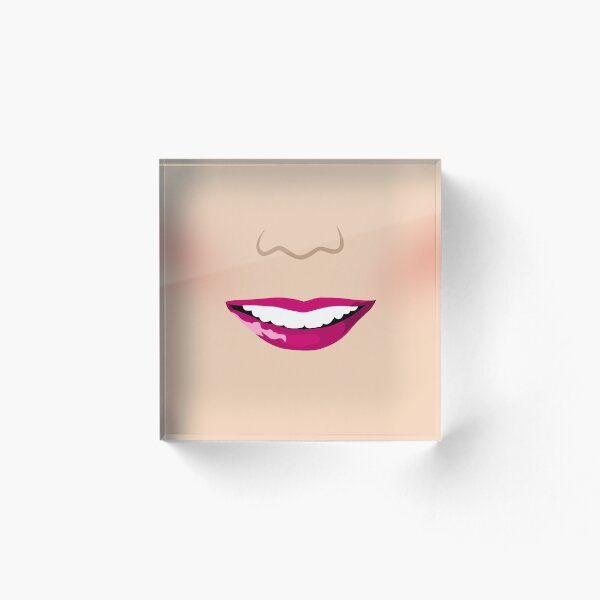 Item preview, Illustration of Beautiful Caucasian Woman's Fuchsia Lips, Blush and Smile designed and sold by BigAl3D.