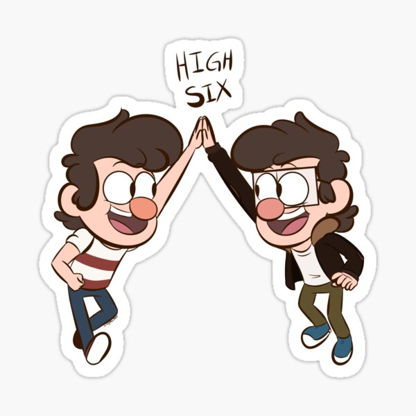 High Six Sticker