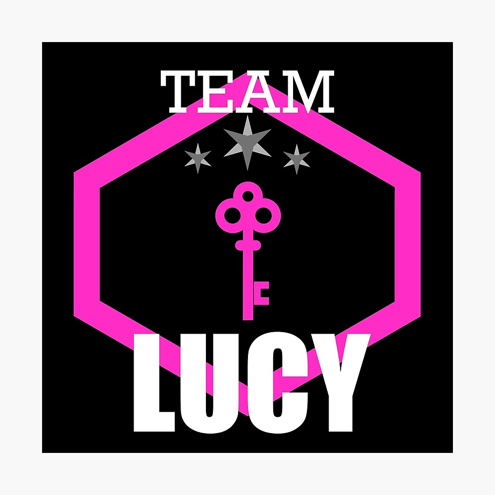 Lucy Zodiac Pink Fairy Tail Anime Emblem Poster By Greyeyedmage Redbubble