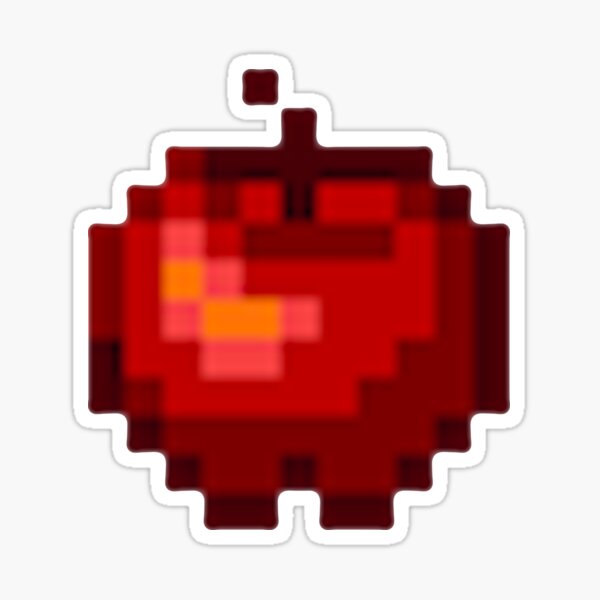 "Stardew Valley Pixel Apple" Sticker for Sale by edevyor Redbubble