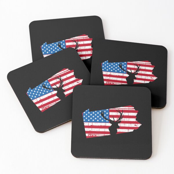 Item preview, Pennslyvania American Flag Deer Hunting designed and sold by Tee Kaboom!.