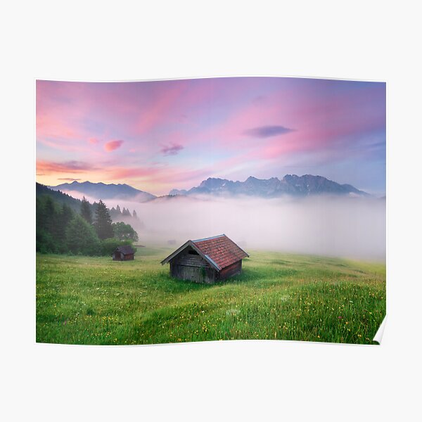 nur zwischen Garmisch und Mittenwald. Poster