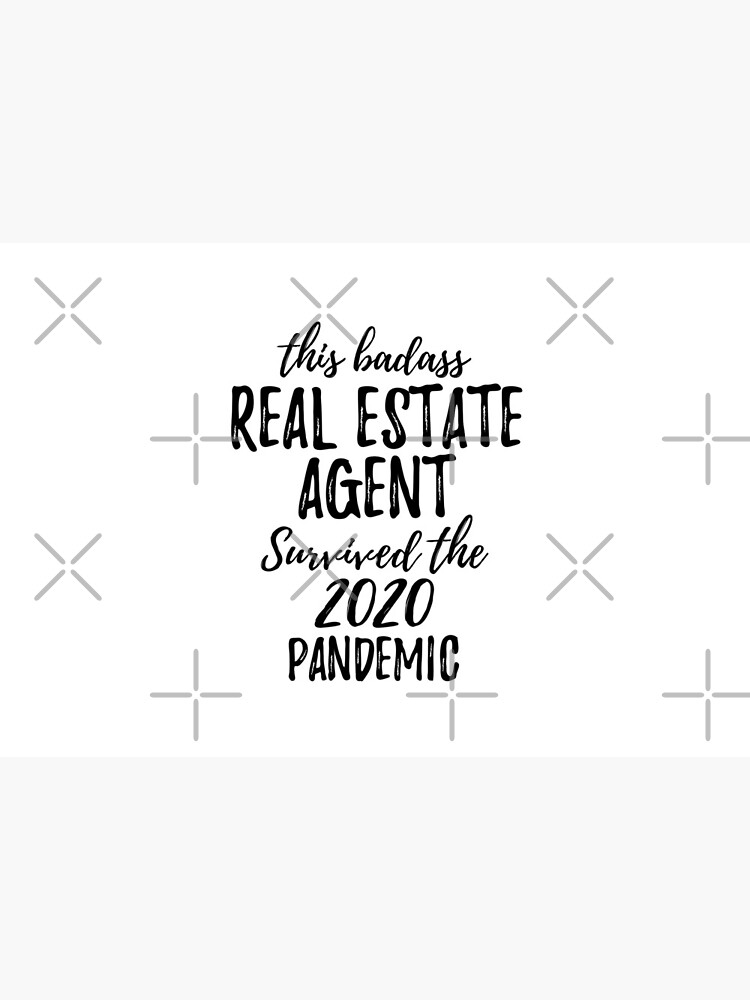 This Badass Real Estate Agent Survived The 2020 Pandemic Funny Coworker Gag Worker Gift by Funny-Quotes